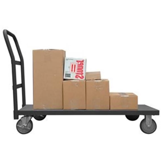 Durham 35 in. Platform Trucks with Polyurethane Casters, Gray - 1400 lbs