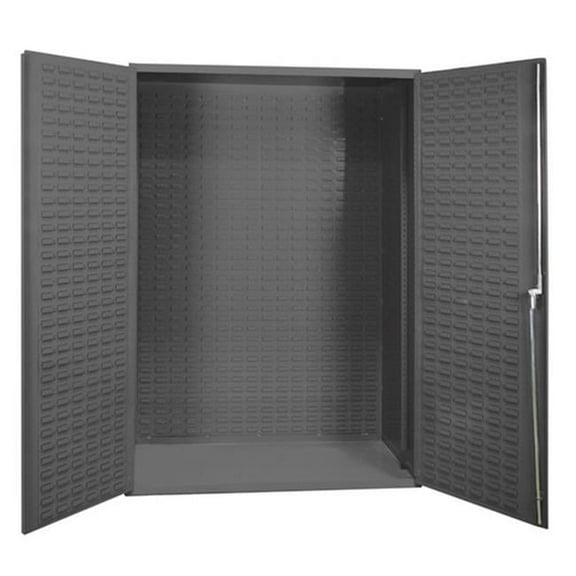 Durham 3501-BDLP-95 14 Gauge Flush Door Style Lockable Cabinet, Gray - 36 in.