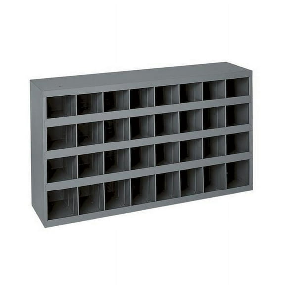 Durham 357-95 12 in. Steel 32 Opening Bin for Small Part Storage, Gray