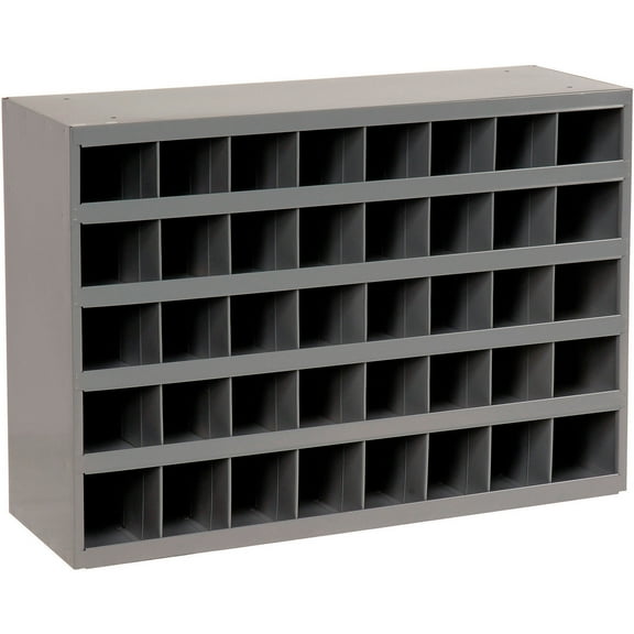 Durham 359-95 12 in. Steel 40 Opening Bin for Small Part Storage, Gray