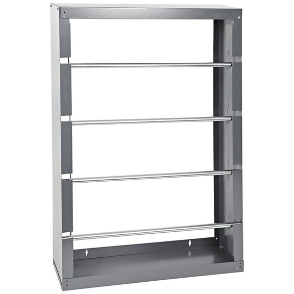 Durham 368-95 Gray Cold-Rolled Steel Wire Spool Rack with 4 Rods, 26-1/8" Width x 37-1/8" Height x 6" Depth