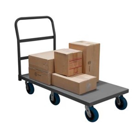 Durham  37 in. Platform Trucks with Polyurethane Casters, Gray - 3600 lbs