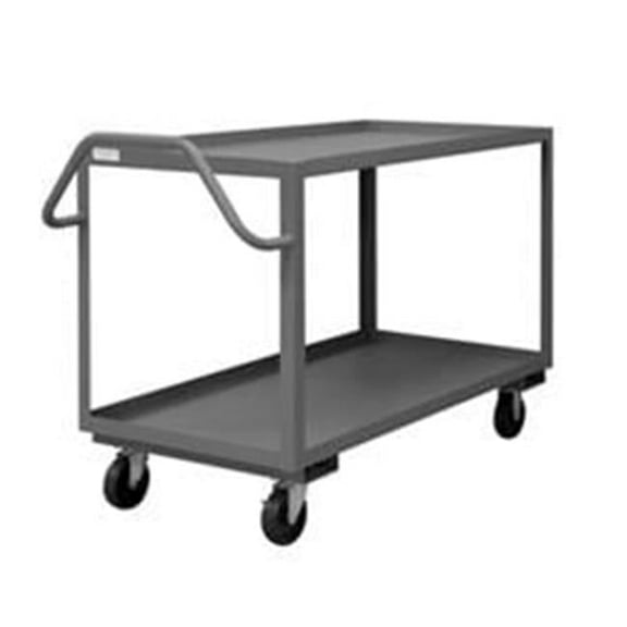 Durham 37 in. Rolling Service Cart, Gray - 1400 lbs