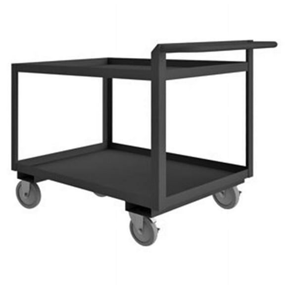 Durham 38 in. Rolling Service Cart, Gray - 1500 lbs