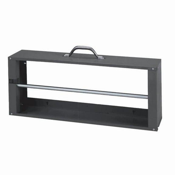 durham 383-95 gray cold-rolled steel wire spool rack with single rod, 26-1/8" width x 10-3/8" height x 6" depth
