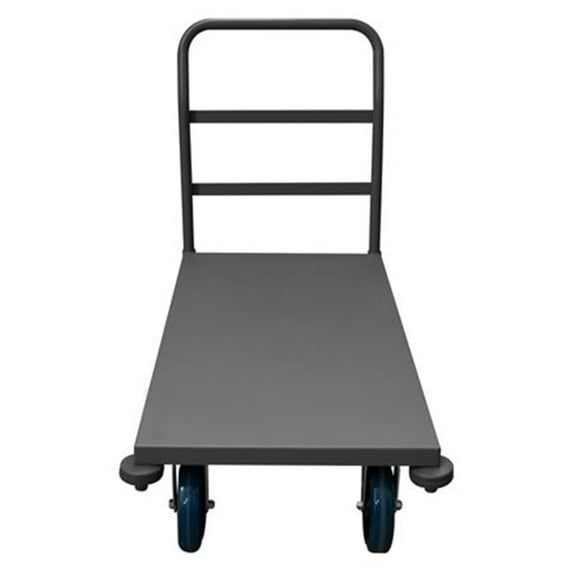 Durham 39 in. Platform Trucks with Polyurethane Casters, Gray - 3600 lbs