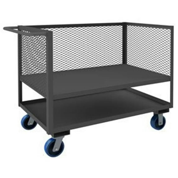 Durham 3SLT-EX3048-2K-6PU-95 42 in. 3 Sided Mesh Trucks, Gray - 2000 lbs