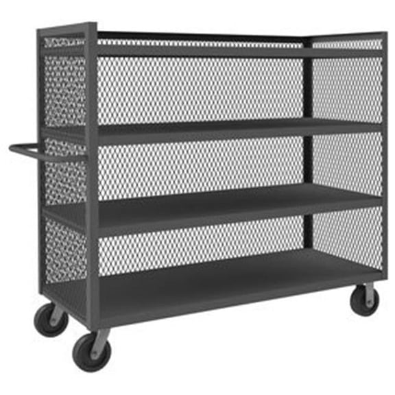 Durham 3ST-EX2436-4-95 56 in. 3 Sided Mesh Truck, Gray - 3000 lbs