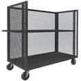 thumbnail image 1 of Durham 3ST-EX2448-1AS-95 56 in. 3 Sided Mesh Trucks with Adjustable Shelves, Gray - 3000 lbs, 1 of 1