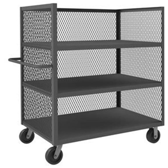 Durham 3ST-EX3648-3-95 56 in. 3 Sided Mesh Truck, Gray - 3000 lbs