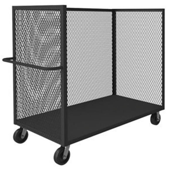 Durham 3ST-EX3648-95 56 in. 3 Sided Mesh Truck, Gray - 2000 lbs