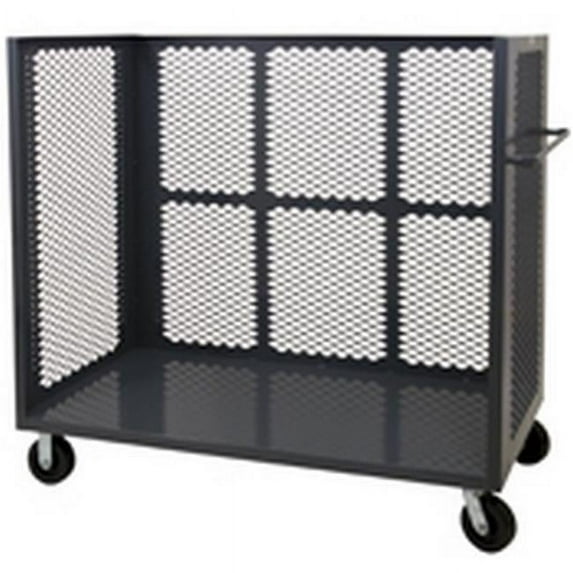 Durham 3ST-EX3660-95 3 Sided Mesh Stock Truck - 60 x 36 x 57 in.