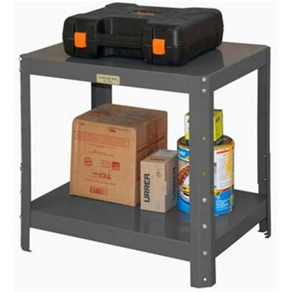 Durham  4 in. Adjustable Height Machine Table, Gray - 1500 lbs