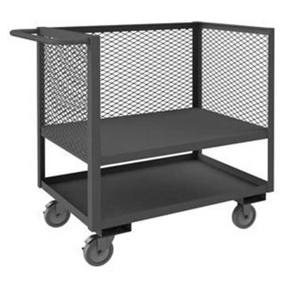 Durham  40 in. 3 Sided Mesh Trucks, Gray - 1200 lbs