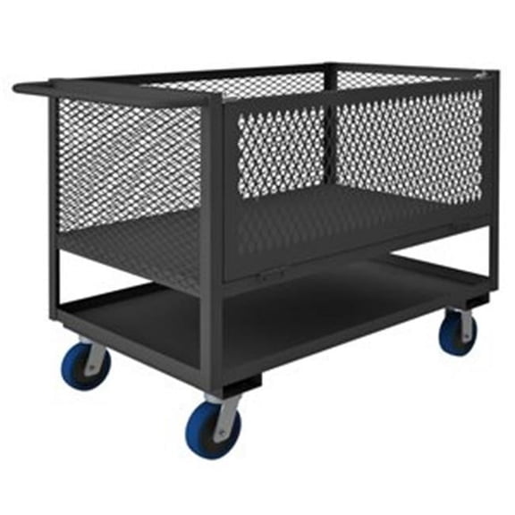 Durham 40 in. 4 Sided Mesh Box Truck, Gray - 2000 lbs
