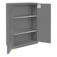 thumbnail image 1 of Durham 1045M-94T 43 x 18 x 65 in. FM Approved Flammable Storage Cabinet with 45 gal, 2 Doors, Manual Close, 2 Shelves - Gray, 1 of 1