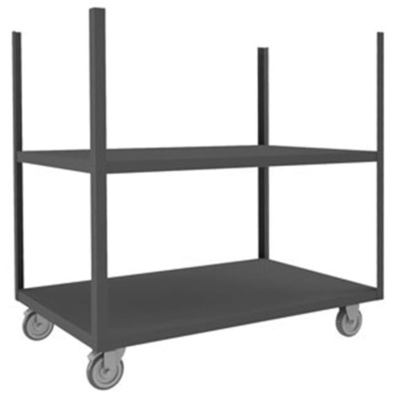 Durham 48 in. Mobile Stake Cart, Gray - 1400 lbs