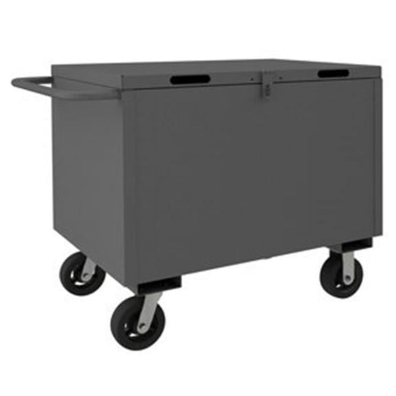 Durham 4STHC-SM-2436-6MR-95 33 in. 4 Sided Box Truck, Gray - 2000 lbs