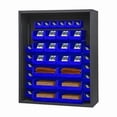 thumbnail image 1 of Durham 5015-42-5295 48 in. 12 Guage Enclosed Shelving with 42 Blue Hook on Bins, Gray, 1 of 1