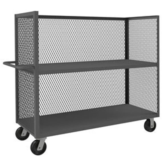 Durham 3ST-EX3048-2-95 56 in. 3 Sided Mesh Truck, Gray - 3000 lbs