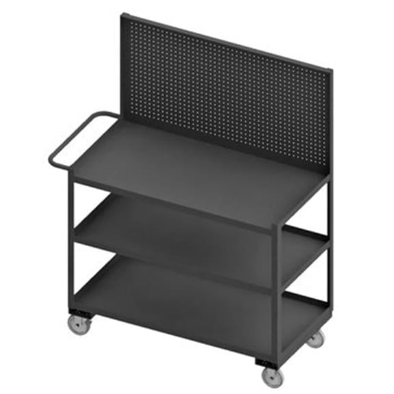 Durham RSC-2436-3-PB-95 65 in. Mobile Work Stations, Gray - 1200 lbs