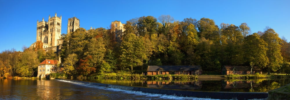 Durham Cathedral Durham England Canvas Art - John Short Design Pics (36 x 12)
