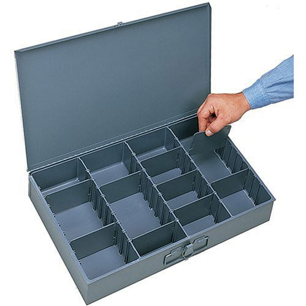 Durham Compartment Box - 18x12x3 - (13) Compartments - With Adjustable  Dividers - Lot of 4 