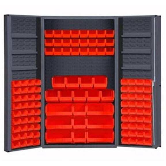 Durham DC48-114-6DS-1795 72 in. Cabinets with Hook-On-Bins & Adjustable Shelves