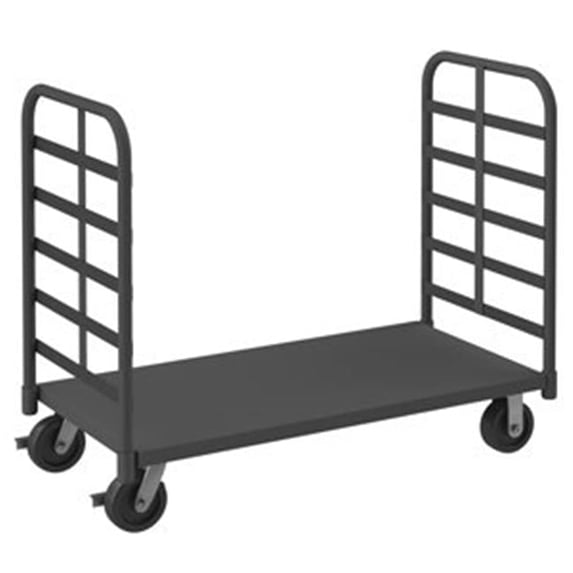 Durham EPT2RH30606PH95 9 in. Platform Trucks with Phenolic Casters, Gray - 2000 lbs