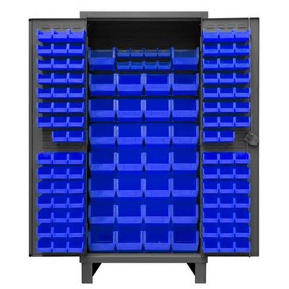 Durham HDC36-126PB240-5295 78 in. 12 Gauge Cabinet, Gray