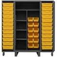 thumbnail image 1 of Durham HDJ36-12DC24TB4S95 78 in. 12 Gauge Cabinets with Tilt Bins, Gray, 1 of 3