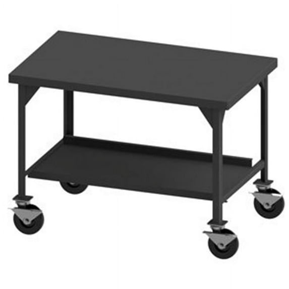 Durham HDWBM-3660-8PHSB-95 65 in. Heavy Duty Mobile Workbench, Gray - 5000 lbs