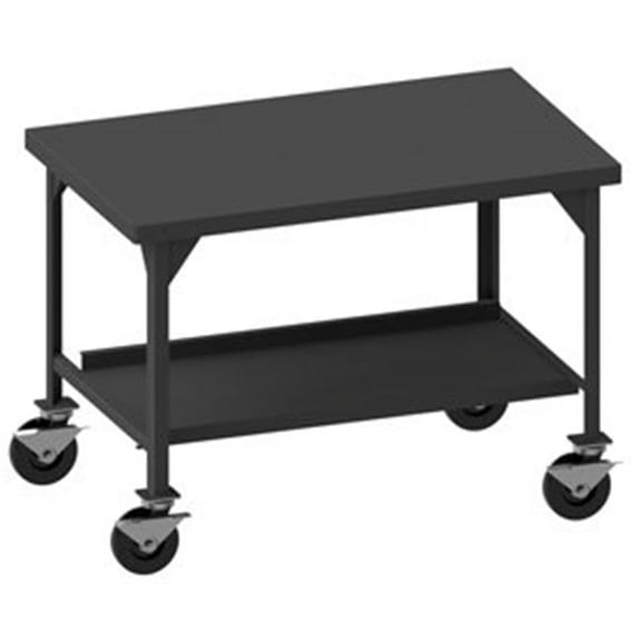 Durham HDWBM-3672-8PHSB-95 77 in. Heavy Duty Mobile Workbench, Gray - 5000 lbs