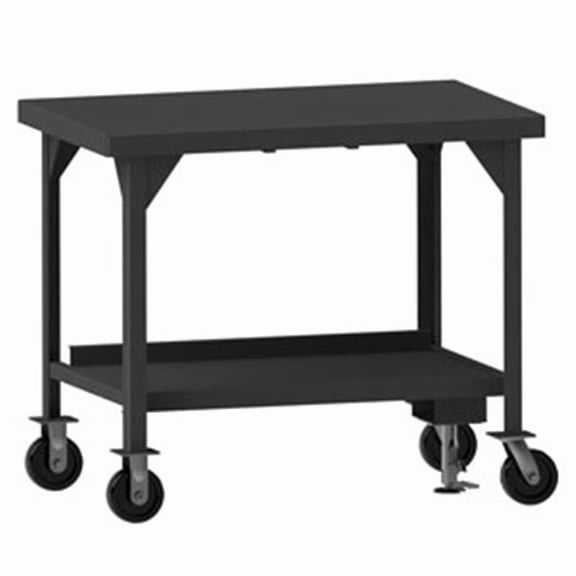 Durham HDWBMFL-3048-6PH-95 42 in. Heavy Duty Mobile Workbench, Gray - 3600 lbs