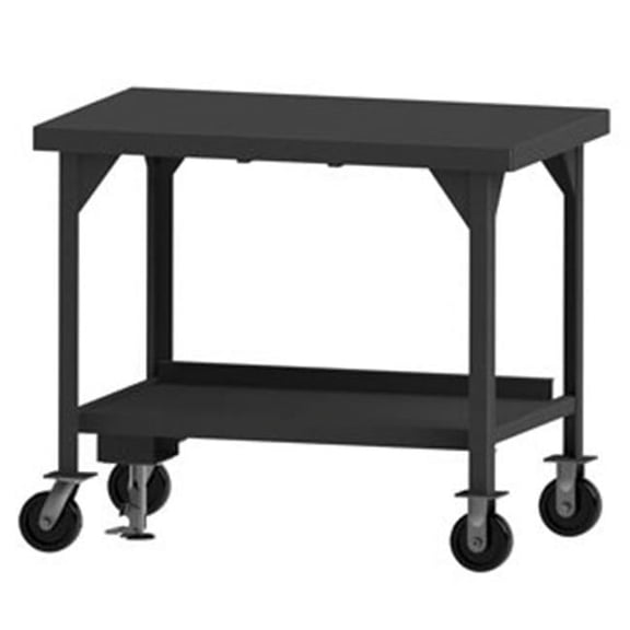 Durham HDWBMFL-3060-6PH-95 42 in. Heavy Duty Mobile Workbench, Gray - 3600 lbs