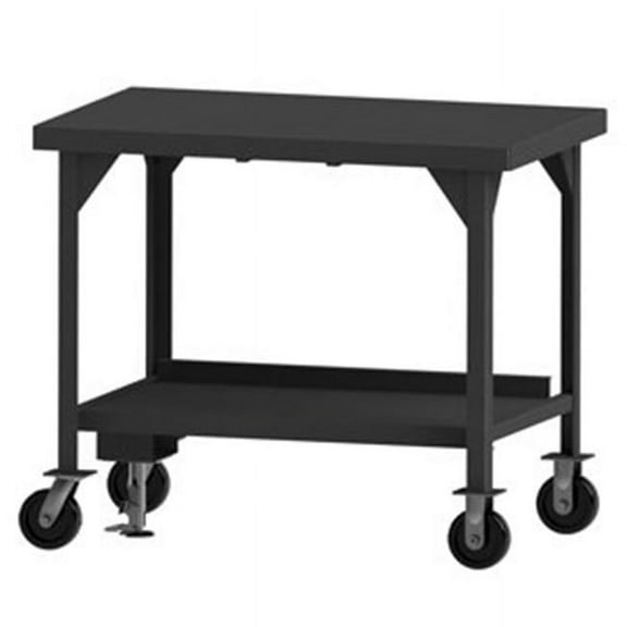 Durham HDWBMFL-4284-6PH-95 42 in. Heavy Duty Mobile Workbench, Gray - 3600 lbs