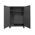 thumbnail image 1 of Durham HDWC243678-7M95 Extra Heavy Duty Welded 12 Gauge Steel Wardrobe Cabinets with 7 Drawers & 2 Shelves, Gray - 78 x 36 x 24 in., 1 of 1