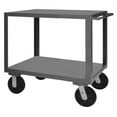 thumbnail image 1 of Durham HET-3672-2-5K-95 14 Gauge Tubular Push Handled Heavy Duty Service Truck with 2 Shelves, Gray - 72 in., 1 of 2