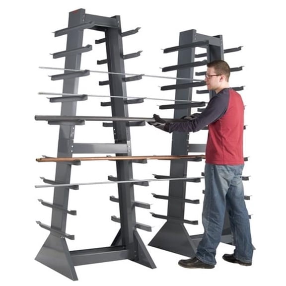 Durham HSR-303085-95 No. 95 Horizontal Storage Racks, Gray - 30 x 30 x 85 in.