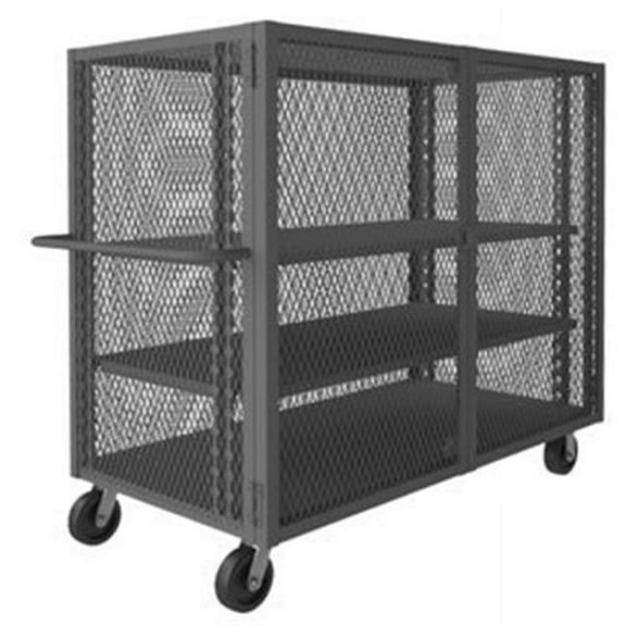 Durham HTL-2448-DD-2AS-95 56 in. Security Mesh Truck, Gray - 2000 lbs