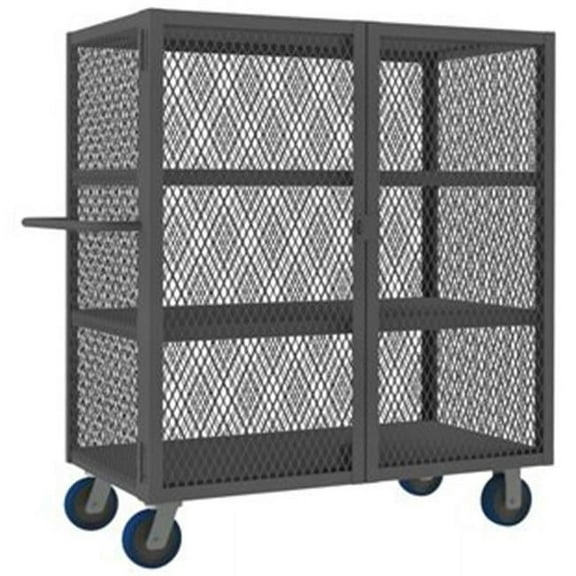 Durham HTL-2448-DD-3-6PU-95 56 in. Security Mesh Truck, Gray - 3000 lbs