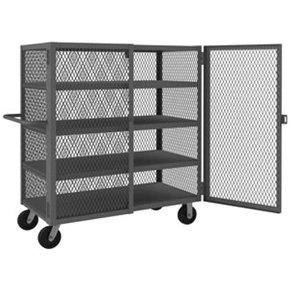 Durham HTL-2460-DD-4-95 56 in. Security Mesh Truck, Gray - 3000 lbs