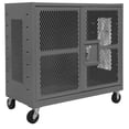 thumbnail image 1 of Durham HTL-3660-DD-95 14 Gauge Double Door Lockable Meshed Heavy Truck, Gray - 60 x 36 x 57 in., 1 of 1