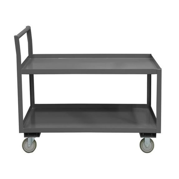 Durham LDO-3048-2-ALU-95 50 x 30 x 37.5 in. Low Deck Service Truck & All Lips Up with 2 Shelves