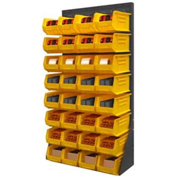Durham LPRSS-34.5X68-95 68 in. Free Standing Louvered Panel Rack, Gray - 1000 lbs