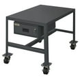 thumbnail image 1 of Durham MTDM243636-2K195 No. 95 Mobile Medium Duty Machine Tables with Drawer & 1 Top Shelf, Gray - 24 x 36 x 36 in., 1 of 3