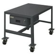 thumbnail image 1 of Durham MTDM244842-2K195 No. 95 Mobile Medium Duty Machine Tables with Drawer & 1 Top Shelf, Gray - 24 x 48 x 42 in., 1 of 3