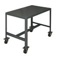 thumbnail image 1 of Durham MTM243630-2K195 No. 95 Mobile Medium Duty Machine Tables with 1 Top Shelf, Gray - 24 x 36 x 30 in., 1 of 5
