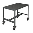 thumbnail image 1 of Durham MTM244824-2K195 No. 95 Mobile Medium Duty Machine Tables with 1 Top Shelf, Gray - 24 x 48 x 24 in., 1 of 5