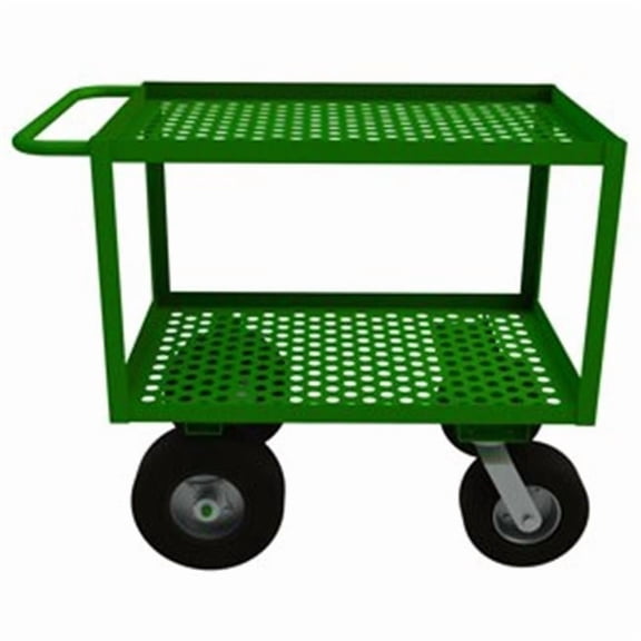 Durham Manufacturing GC-2436-2-10-12PN-83T 35 in. Garden Cart - Green - 1200 lbs